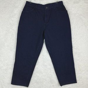 Gitano Womens Jeans Straight Leg Denim Blue Indigo Dark Wash Petite Plus‎ 18P